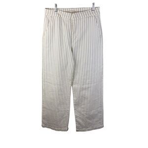 Rachel Rachel Roy Women Striped Pants Wide Leg Size 27 Beige White